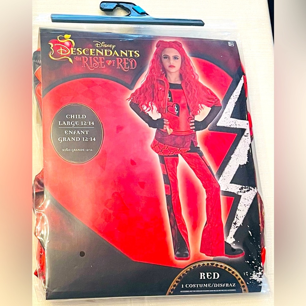 Disney Descendants 4: The Rise of Red Halloween Costume Size Large 12-14